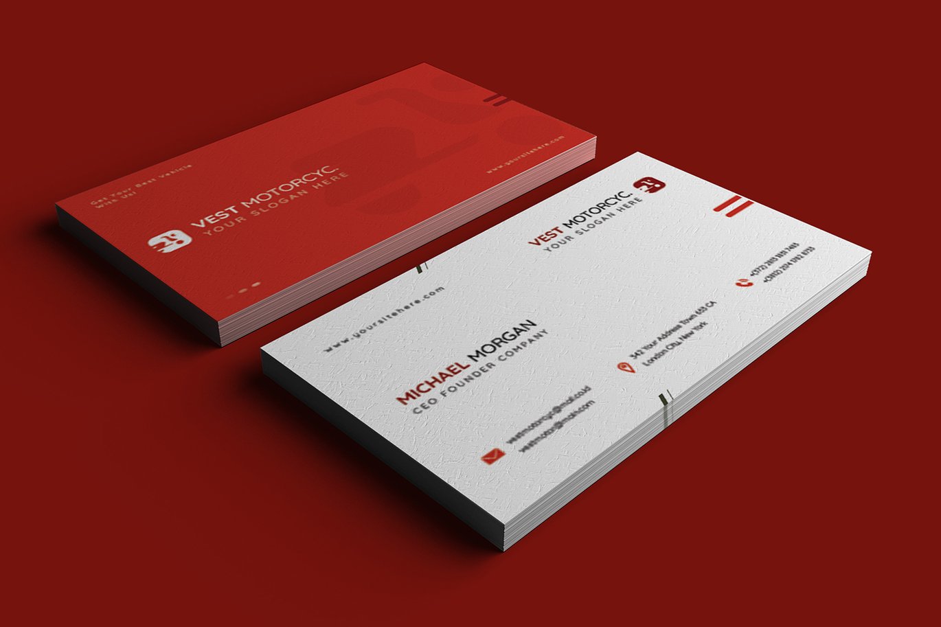 摩托车维修店名片设计模板 Vest Motorcyc – Business Card_ Print Templates ft.插图3 摩托车维修店名片设计模板 Vest Motorcyc - Business Card_ Print Templates ft.