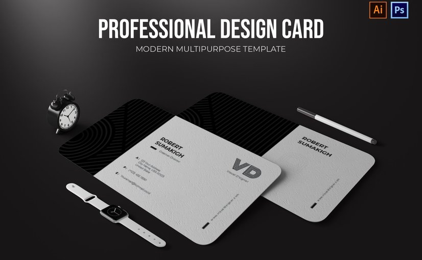 专业设计风格名片模板 Professional Design – Business Card_ Print Templates_yythk