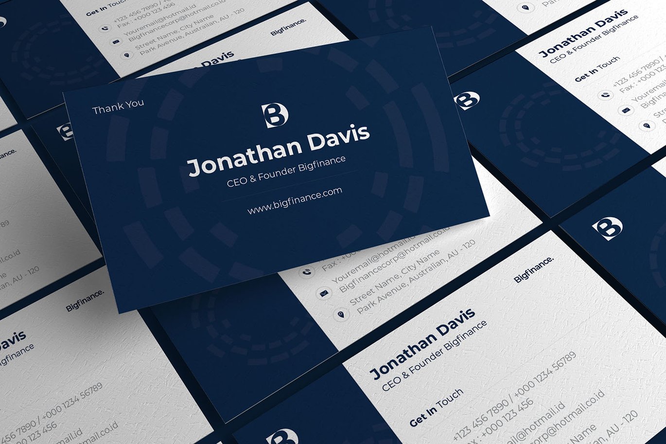 金融投资商务名片模板 Bigfinance – Business Card_ Print Templates ft. car插图3 金融投资商务名片模板 Bigfinance - Business Card_ Print Templates ft. car