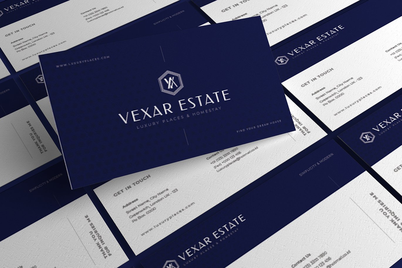 奢华房地产商务名片模板 Luxury Real Estate – Business Card_ Print Templates插图3 奢华房地产商务名片模板 Luxury Real Estate - Business Card_ Print Templates