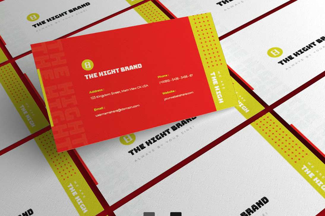 高端品牌商务名片模板 the-high-brand-business-card插图3