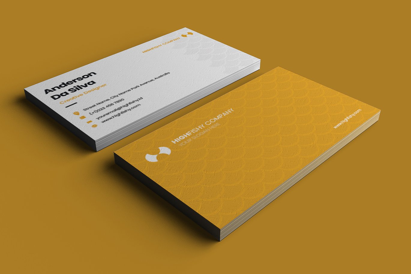 渔业公司商务名片模板 Highfishy Company – Business Card_ Print Templates插图3 渔业公司商务名片模板 Highfishy Company - Business Card_ Print Templates