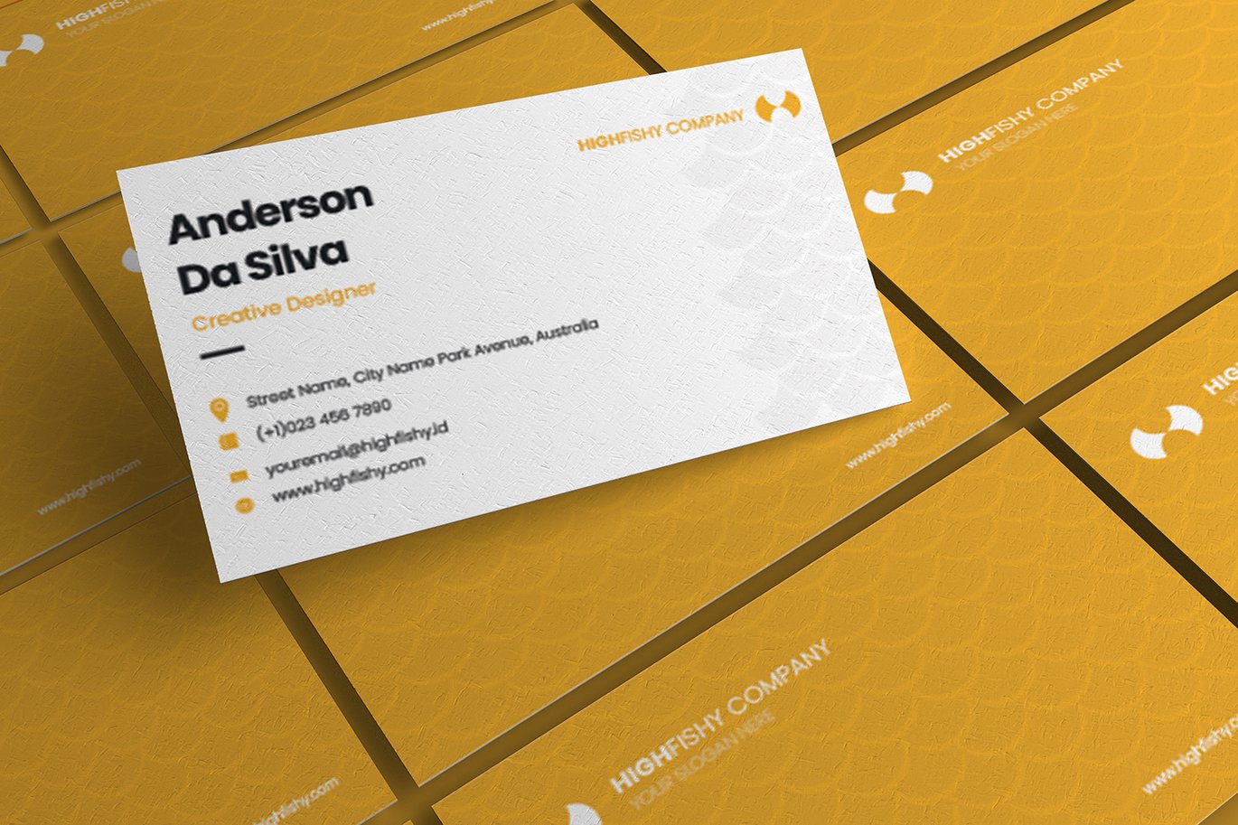 渔业公司商务名片模板 Highfishy Company – Business Card_ Print Templates插图2 渔业公司商务名片模板 Highfishy Company - Business Card_ Print Templates