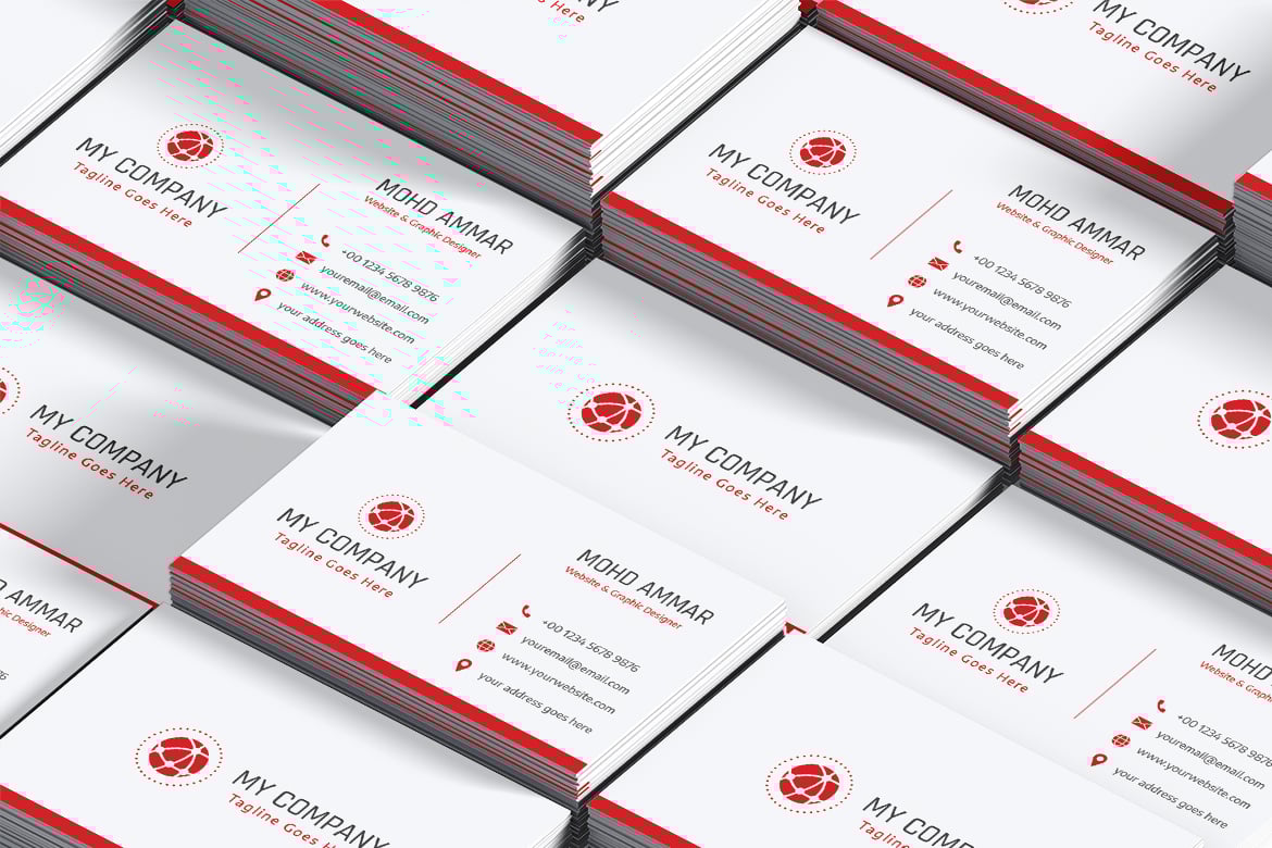现代企业商务名片模板 Modern Corporate Business Card Template插图4 现代企业商务名片模板 Modern Corporate Business Card Template