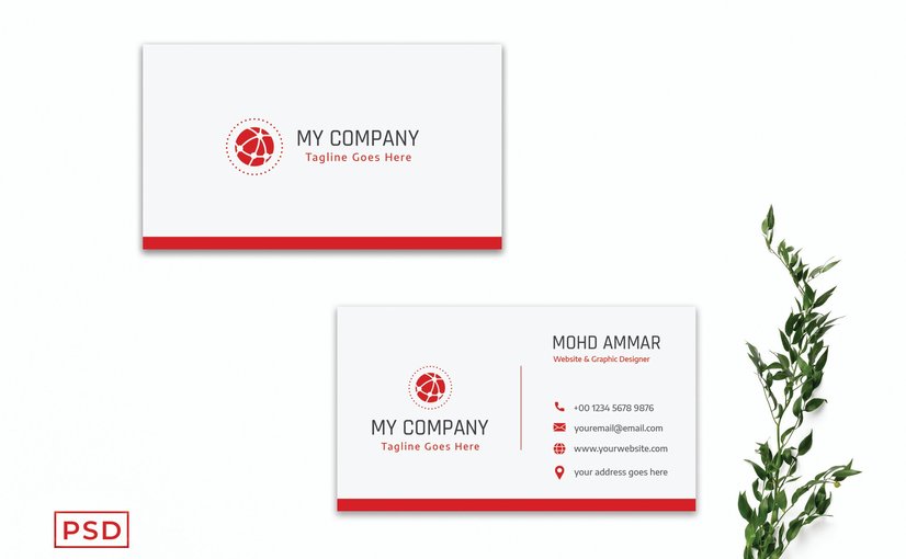 现代企业商务名片模板 Modern Corporate Business Card Template