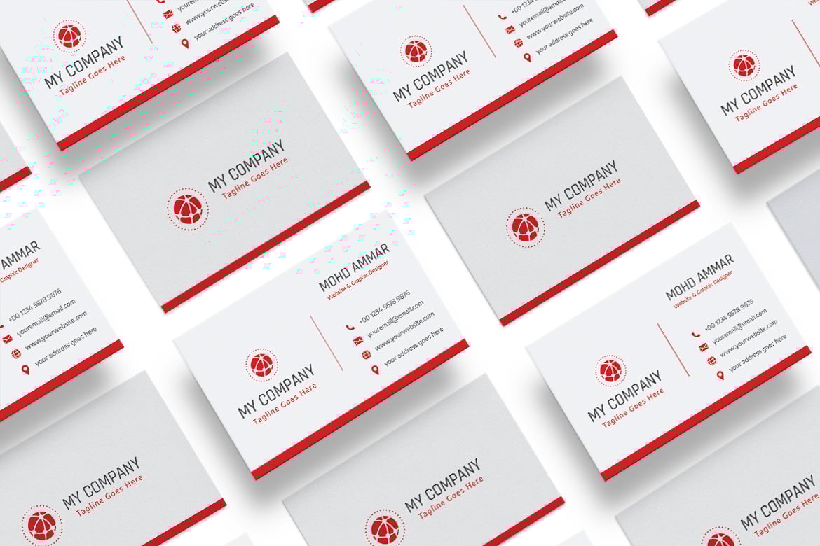 现代企业商务名片模板 Modern Corporate Business Card Template插图5 现代企业商务名片模板 Modern Corporate Business Card Template