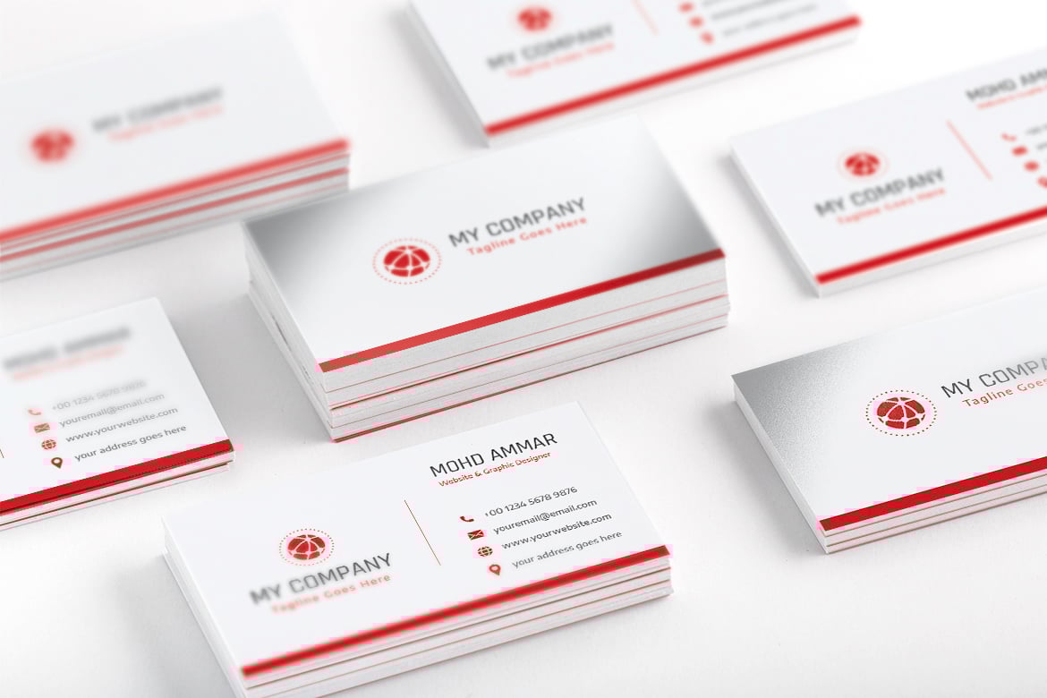 现代企业商务名片模板 Modern Corporate Business Card Template插图6 现代企业商务名片模板 Modern Corporate Business Card Template