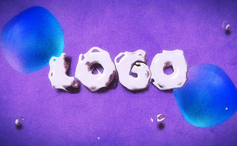 时尚液态斑点动画特效标志演绎PR模板 Stylish Blob Logo Reveal – Premiere Pro