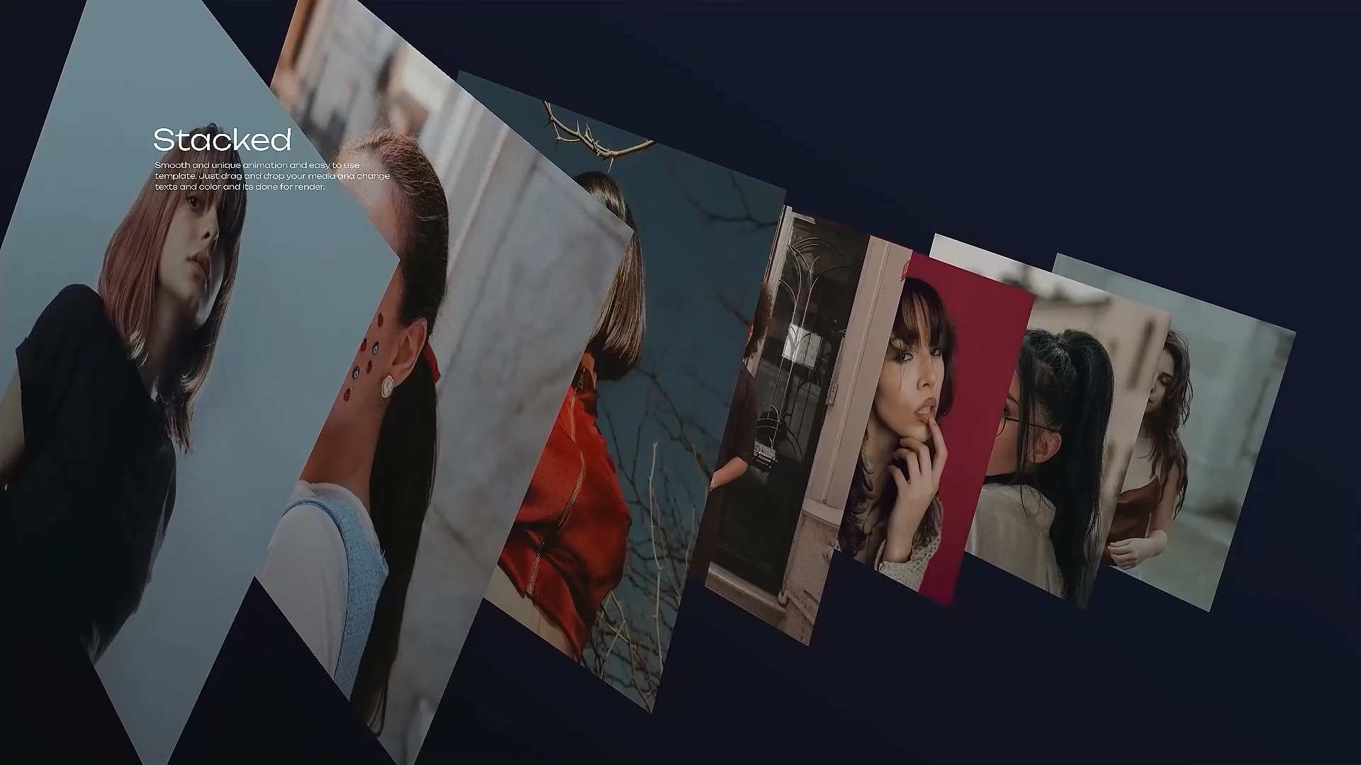 旋转轮播幻灯片演示动画PR模板 Carousel Presentation – Premiere Pro插图2