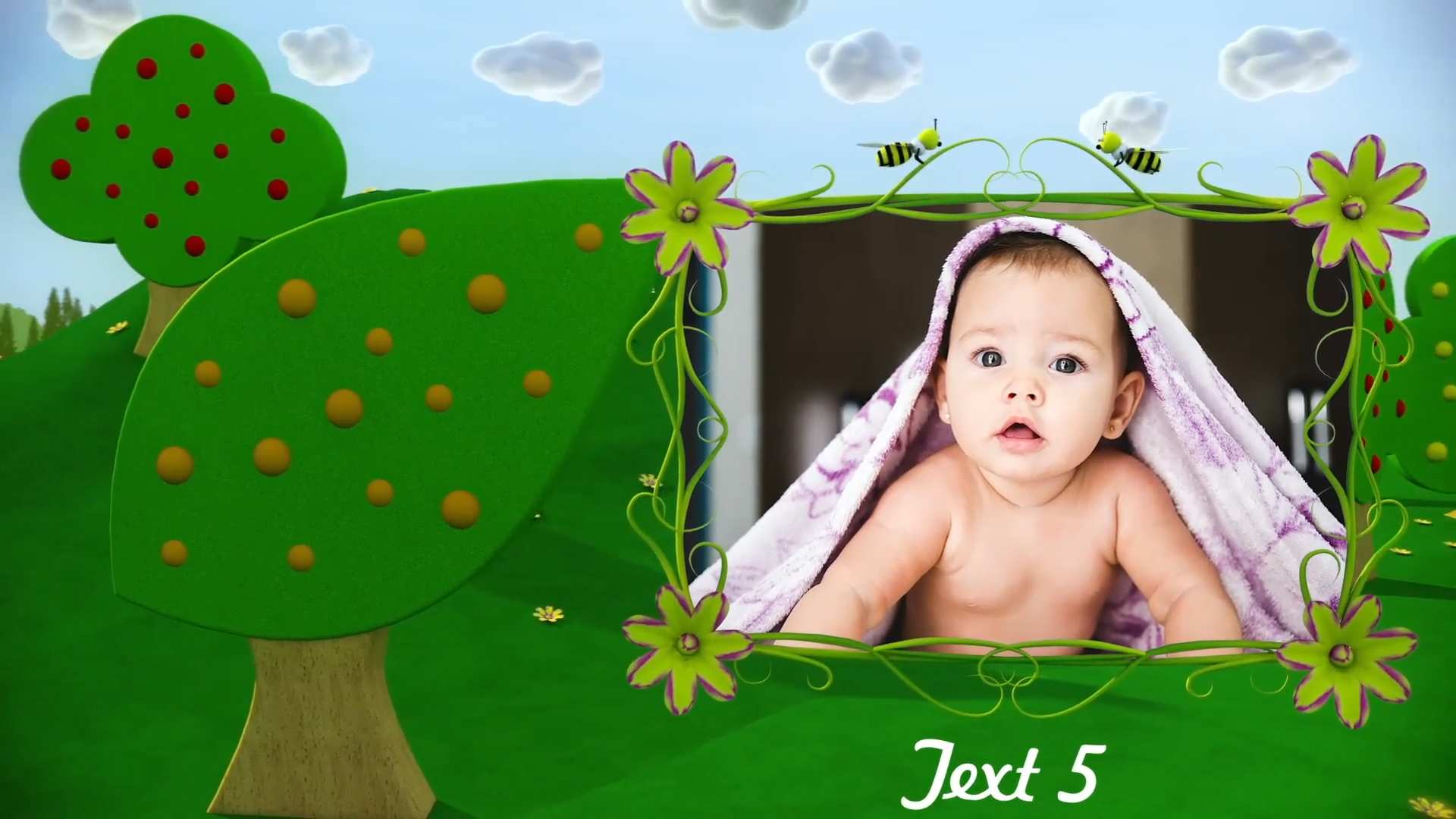 婴儿成长纪念相册PR视频模板 Baby Photo Album – MOGRT插图1