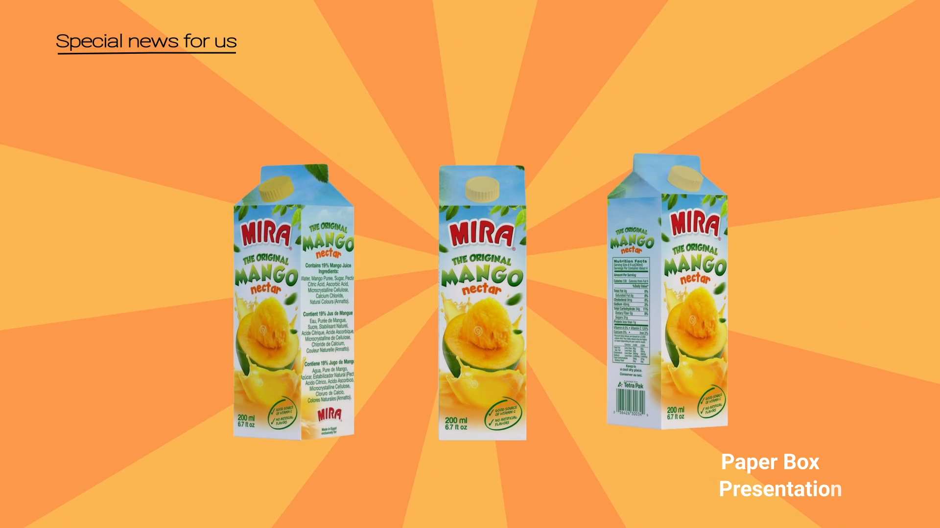 果汁牛奶饮品包装盒展示PR视频模板 Juice and Milk Drink Box Mockup – MOGRT插图1