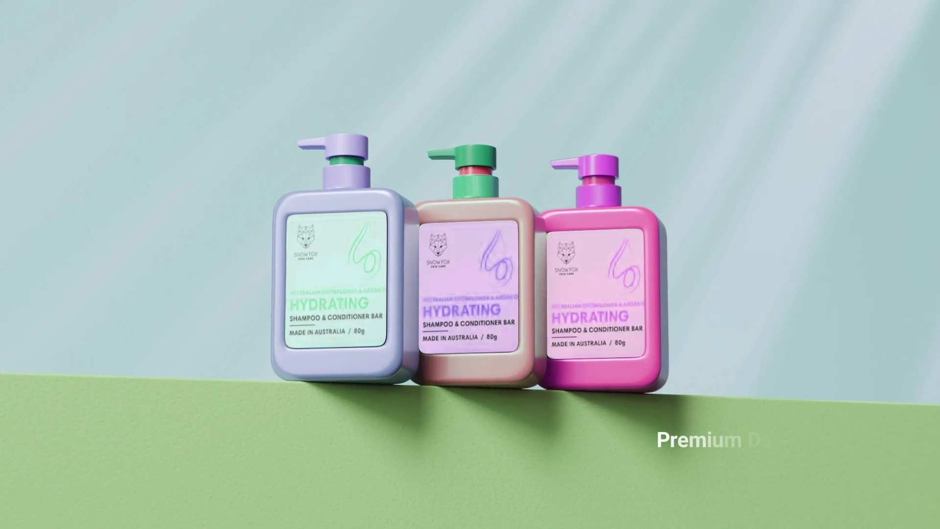 化妆品乳霜洗发水模型展示PR视频模板 Cosmetics Cream Shampoo Mockups – MOGRT插图1