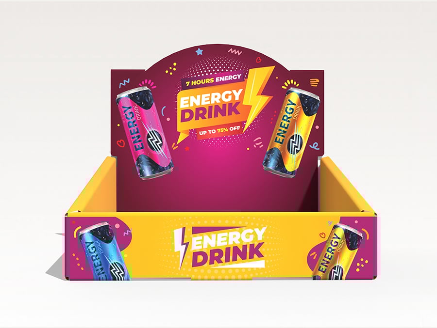 能量饮料展示盒包装样机 Energy Drink Display Box Mockup插图3 能量饮料展示盒包装样机 Energy Drink Display Box Mockup