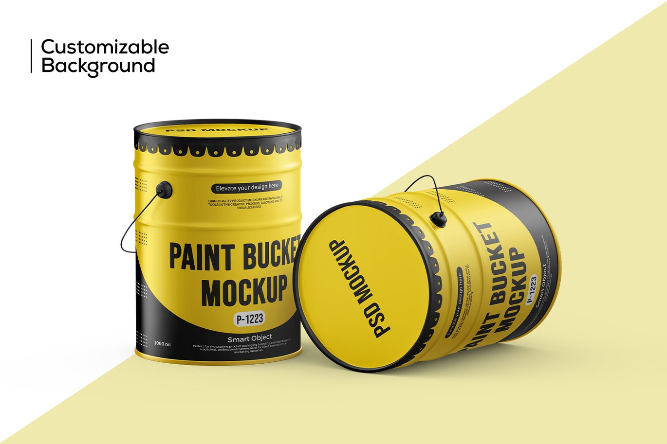 金属漆桶产品展示样机 Metallic Paint Bucket Mockup插图5 金属漆桶产品展示样机 Metallic Paint Bucket Mockup