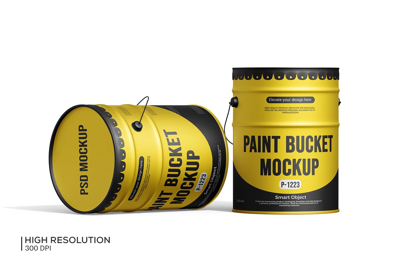 金属漆桶产品展示样机 Metallic Paint Bucket Mockup插图6 金属漆桶产品展示样机 Metallic Paint Bucket Mockup