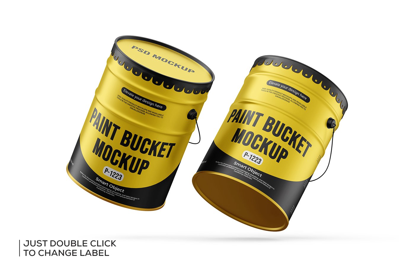 金属漆桶产品展示样机 Metallic Paint Bucket Mockup插图2 金属漆桶产品展示样机 Metallic Paint Bucket Mockup