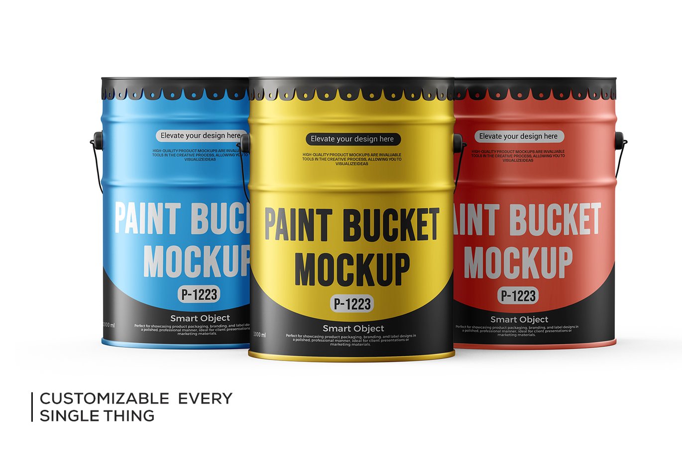 金属漆桶产品展示样机 Metallic Paint Bucket Mockup插图3 金属漆桶产品展示样机 Metallic Paint Bucket Mockup
