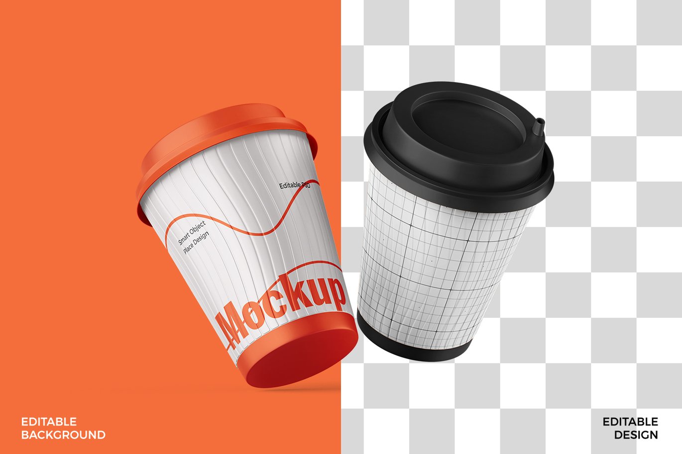 塑料咖啡杯产品展示样机 Plastic Coffee Cup Mockup插图4 塑料咖啡杯产品展示样机 Plastic Coffee Cup Mockup
