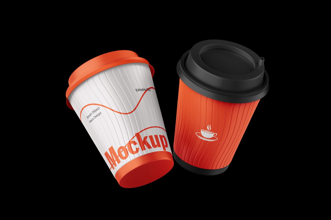 塑料咖啡杯产品展示样机 Plastic Coffee Cup Mockup插图5 塑料咖啡杯产品展示样机 Plastic Coffee Cup Mockup