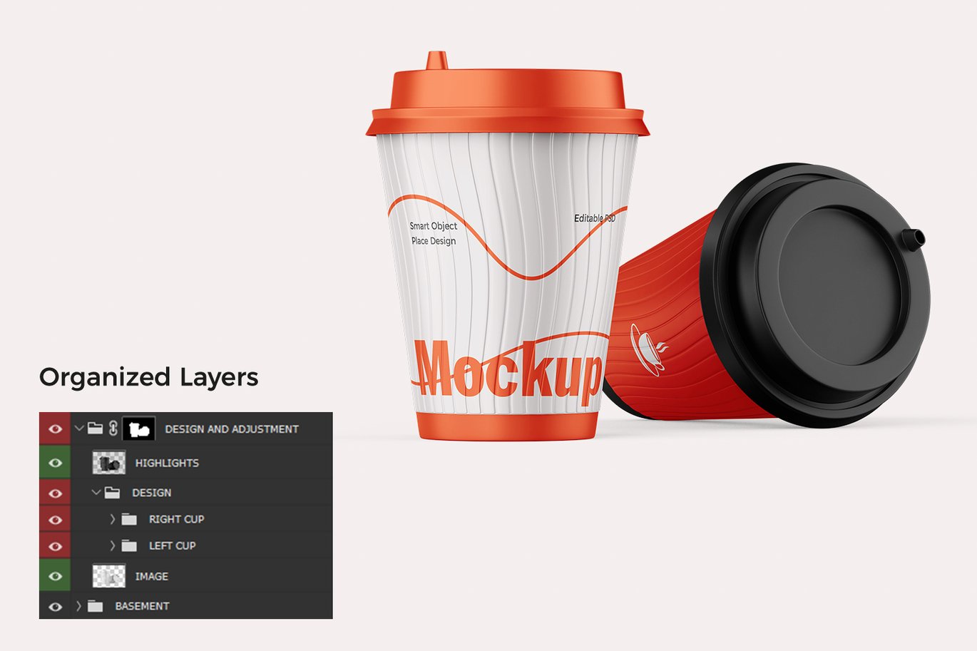 塑料咖啡杯产品展示样机 Plastic Coffee Cup Mockup插图3 塑料咖啡杯产品展示样机 Plastic Coffee Cup Mockup