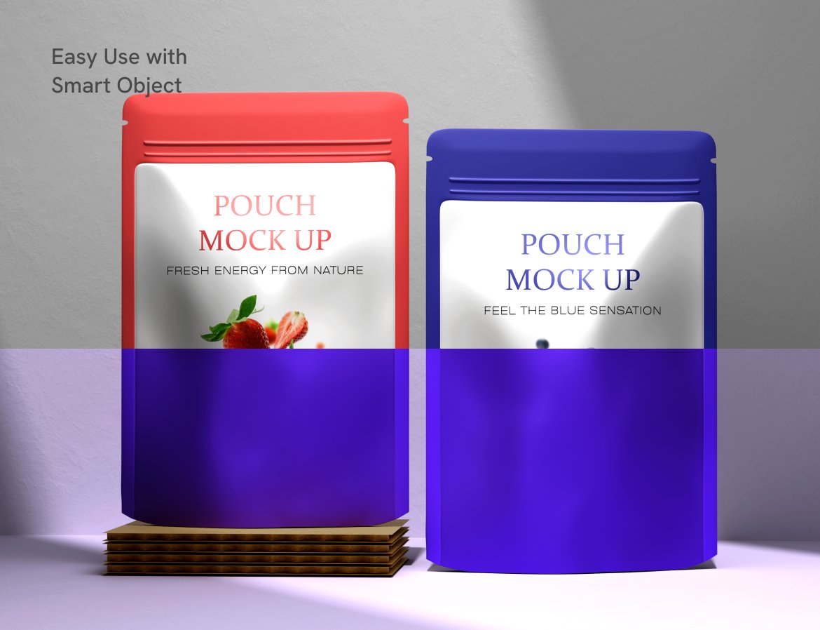自立袋包装袋样机素材 Pouch Packaging Mockup插图2 自立袋包装袋样机素材 Pouch Packaging Mockup