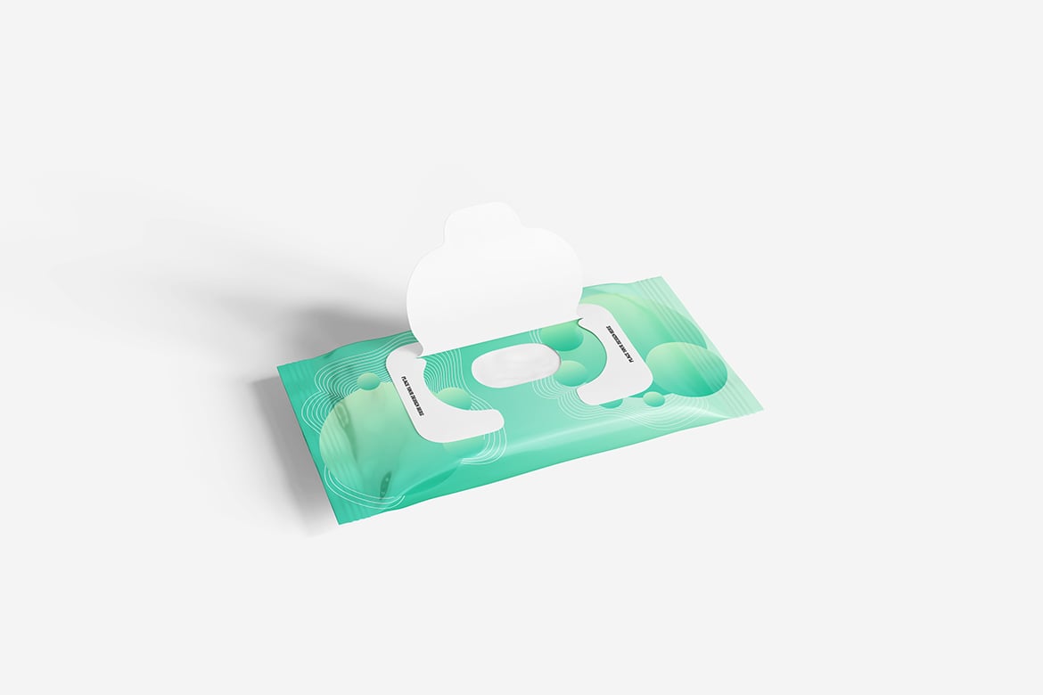 湿巾包装袋设计样机 Wet Wipes Packaging Mockup插图5 湿巾包装袋设计样机 Wet Wipes Packaging Mockup