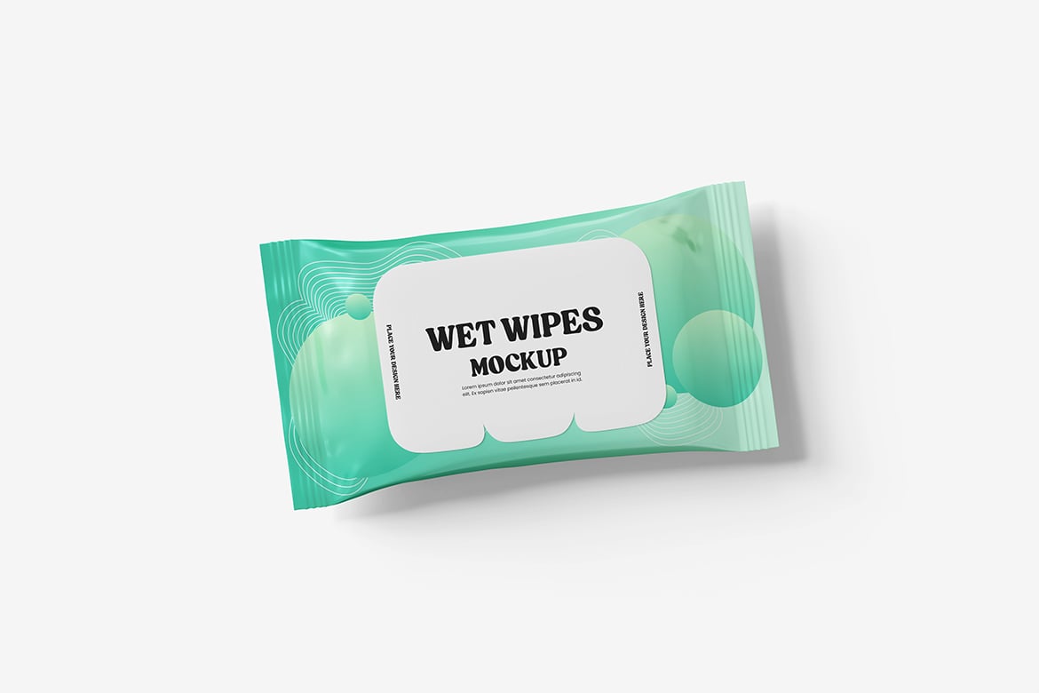 湿巾包装袋设计样机 Wet Wipes Packaging Mockup插图4 湿巾包装袋设计样机 Wet Wipes Packaging Mockup