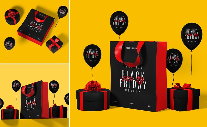 购物手提袋展示样机 Shopping Bag Mockup