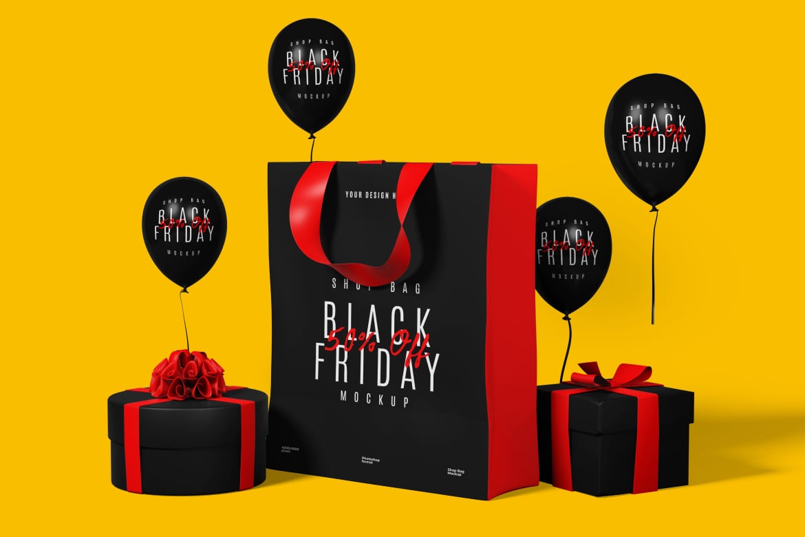 购物手提袋展示样机 Shopping Bag Mockup插图2