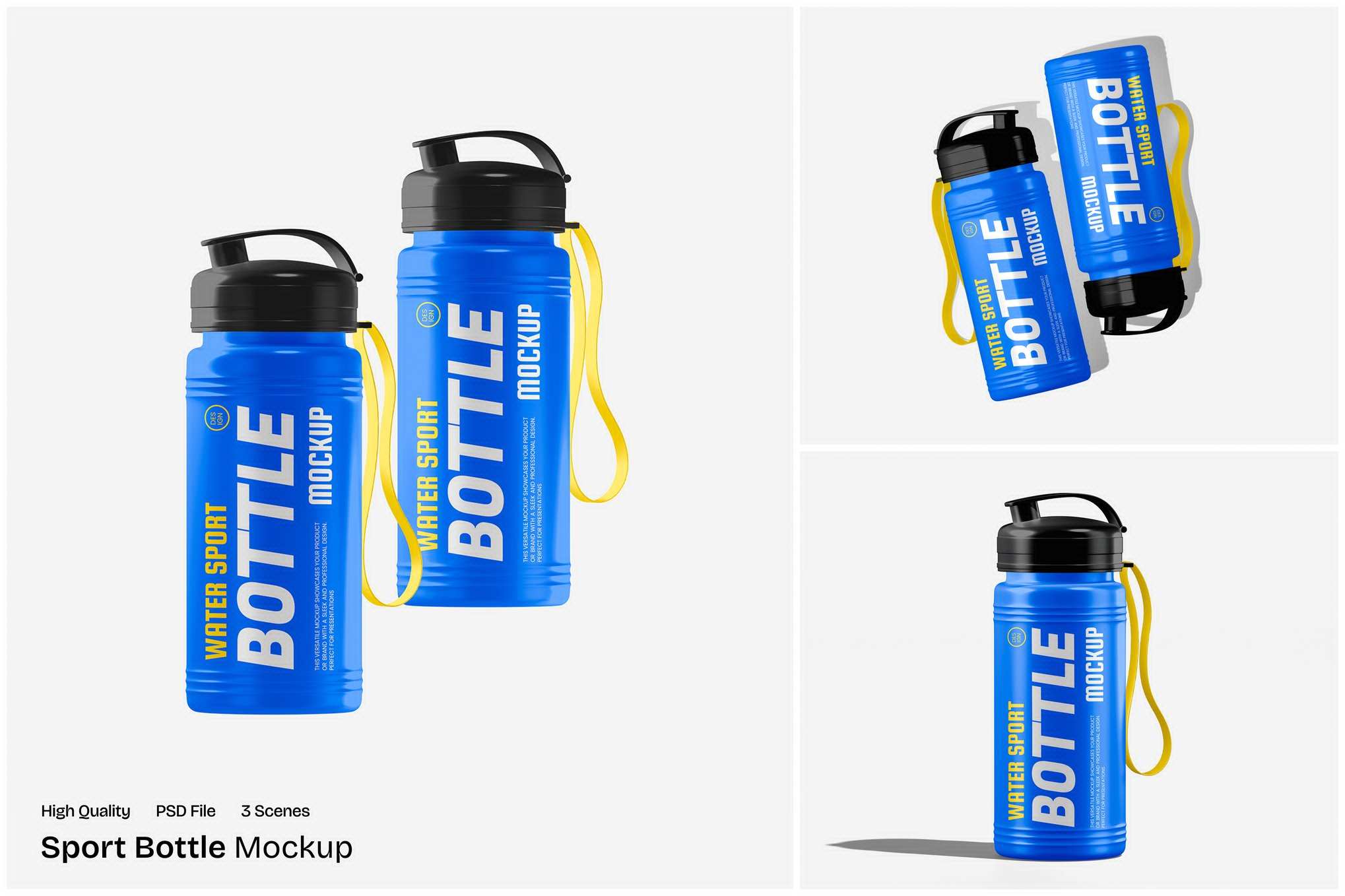 运动水壶产品展示样机 Sport Bottle Mockup插图 运动水壶产品展示样机 Sport Bottle Mockup