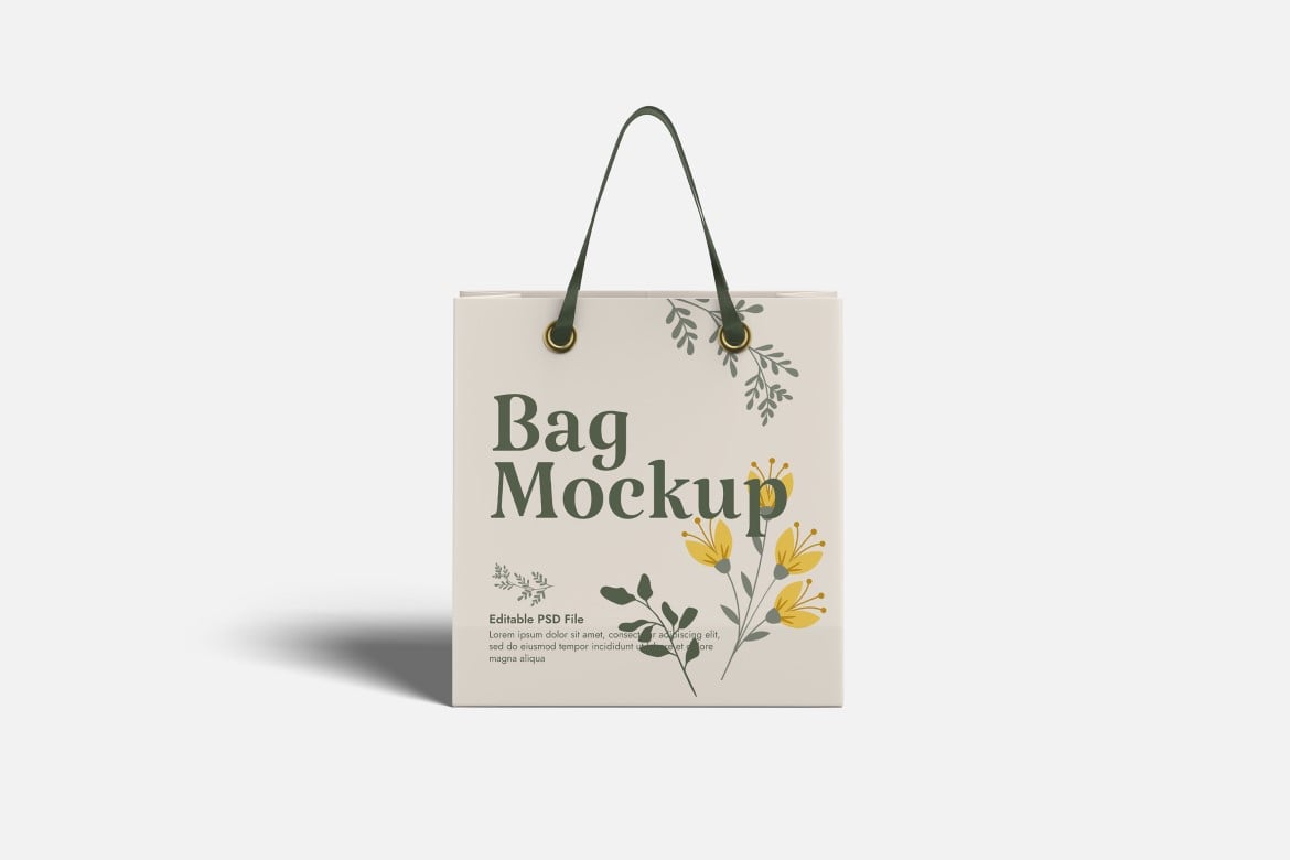 帆布手提袋展示样机 Tote Bag Mockup插图1 帆布手提袋展示样机 Tote Bag Mockup
