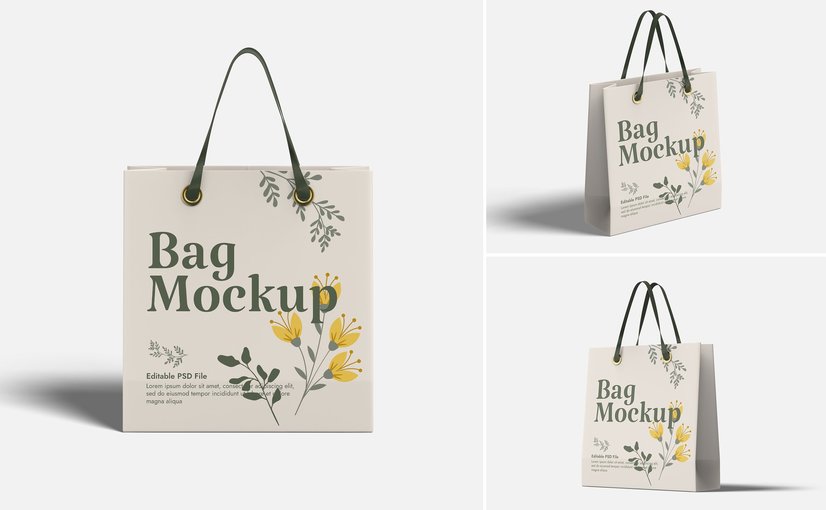帆布手提袋展示样机 Tote Bag Mockup