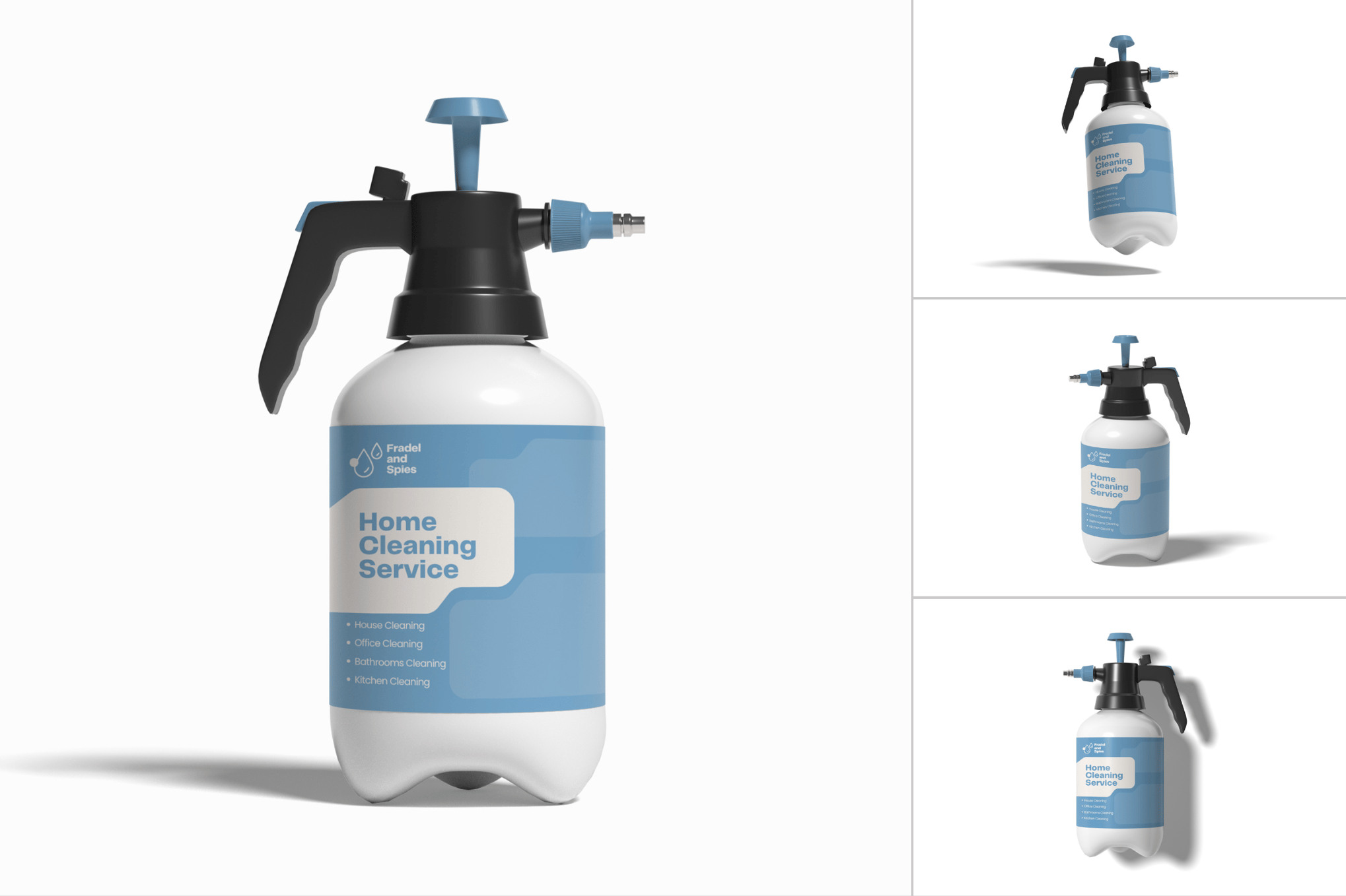 泵头喷雾瓶产品样机 Pump Spray Bottle Mockup插图 泵头喷雾瓶产品样机 Pump Spray Bottle Mockup