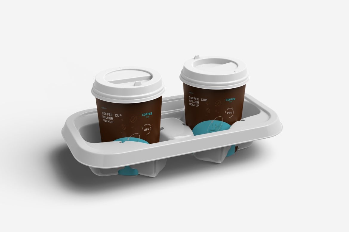咖啡杯托模型样机 Coffee Cup Holder Mockup插图1 咖啡杯托模型样机 Coffee Cup Holder Mockup