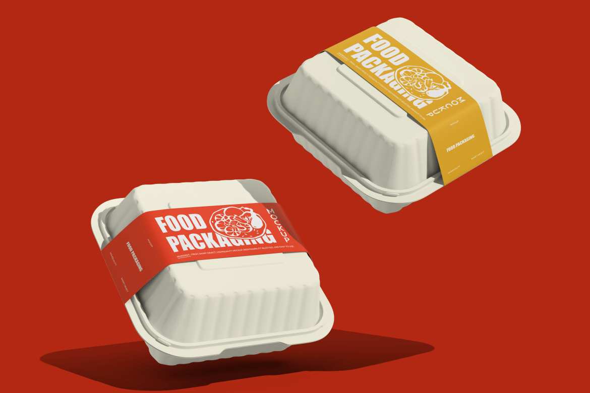 快餐食品包装盒样机 Fast Food Packaging Mockup插图1 快餐食品包装盒样机 Fast Food Packaging Mockup