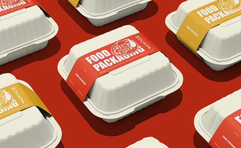 快餐食品包装盒样机 Fast Food Packaging Mockup