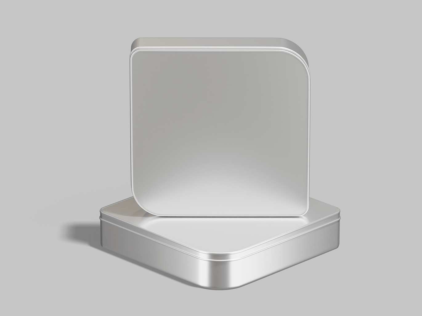 金属质感铁盒样机 Metallic Tin Box Mockup插图3 金属质感铁盒样机 Metallic Tin Box Mockup