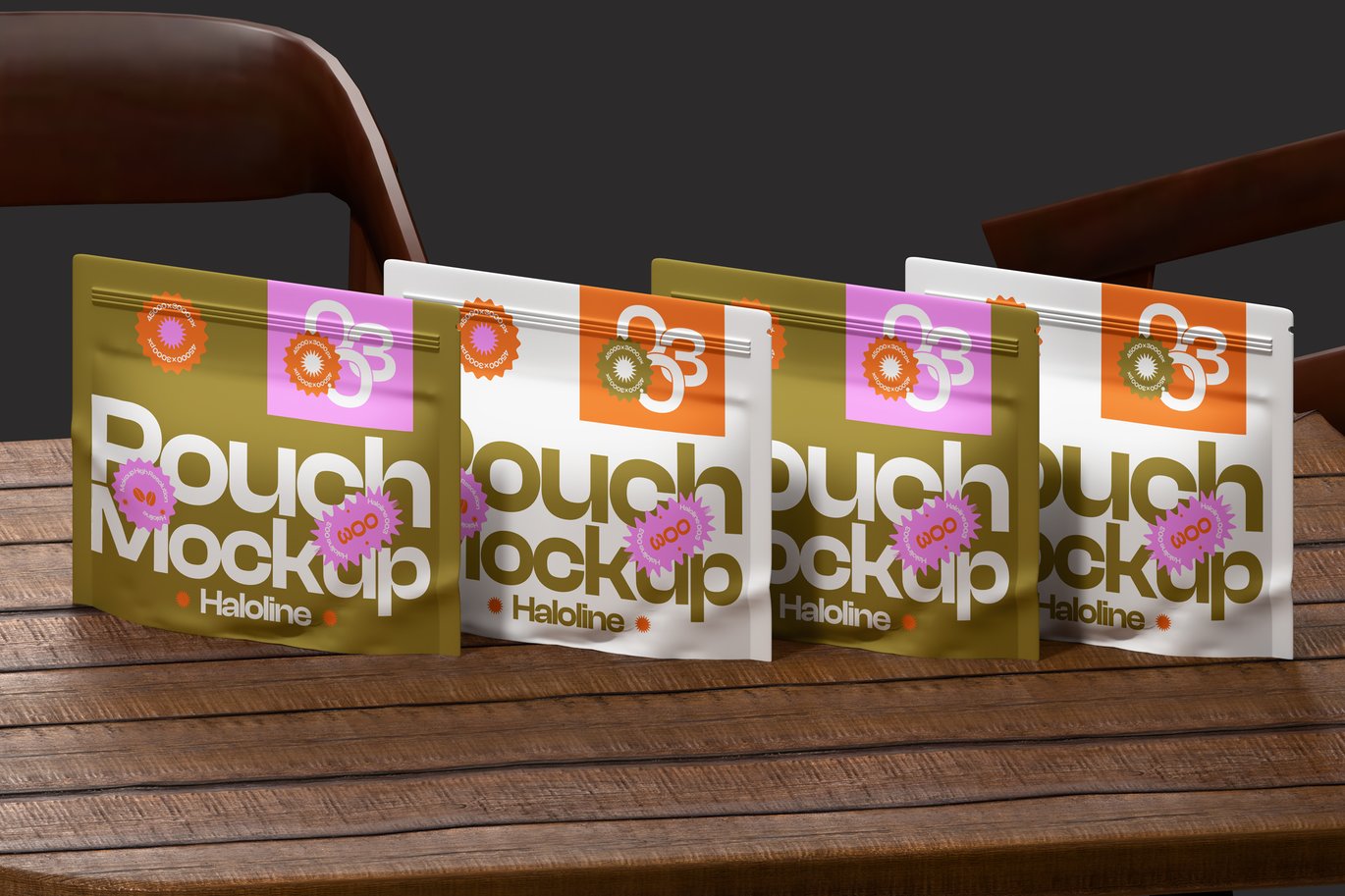 自立包装袋样机素材 Pouch Mockup插图1 自立包装袋样机素材 Pouch Mockup