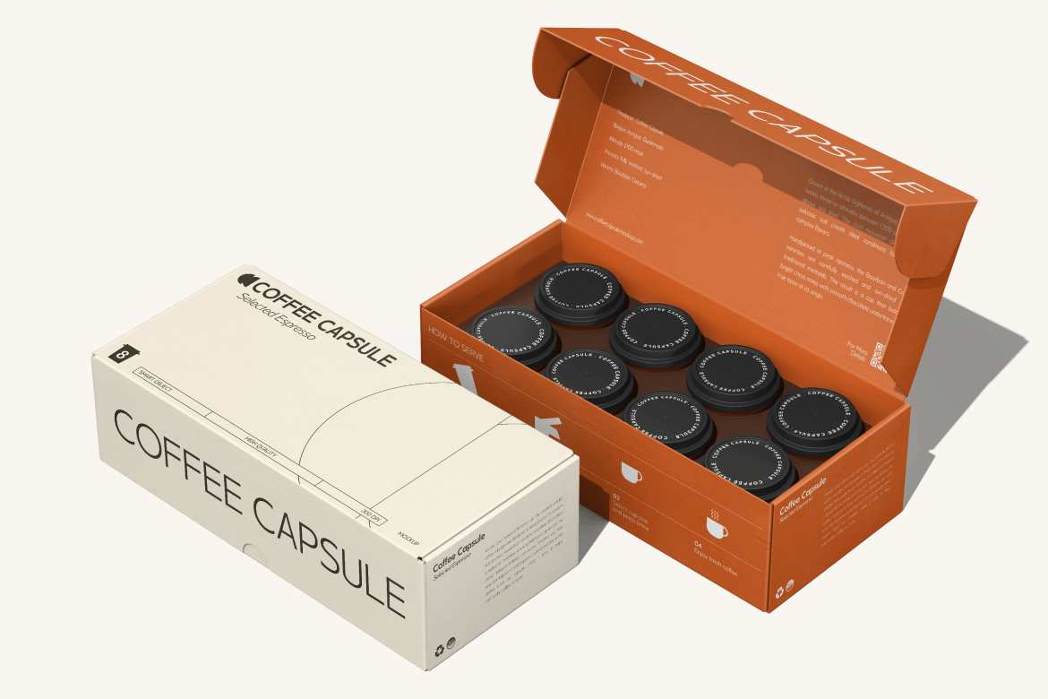 咖啡胶囊包装展示样机 Coffee Capsule Mockup插图3 咖啡胶囊包装展示样机 Coffee Capsule Mockup