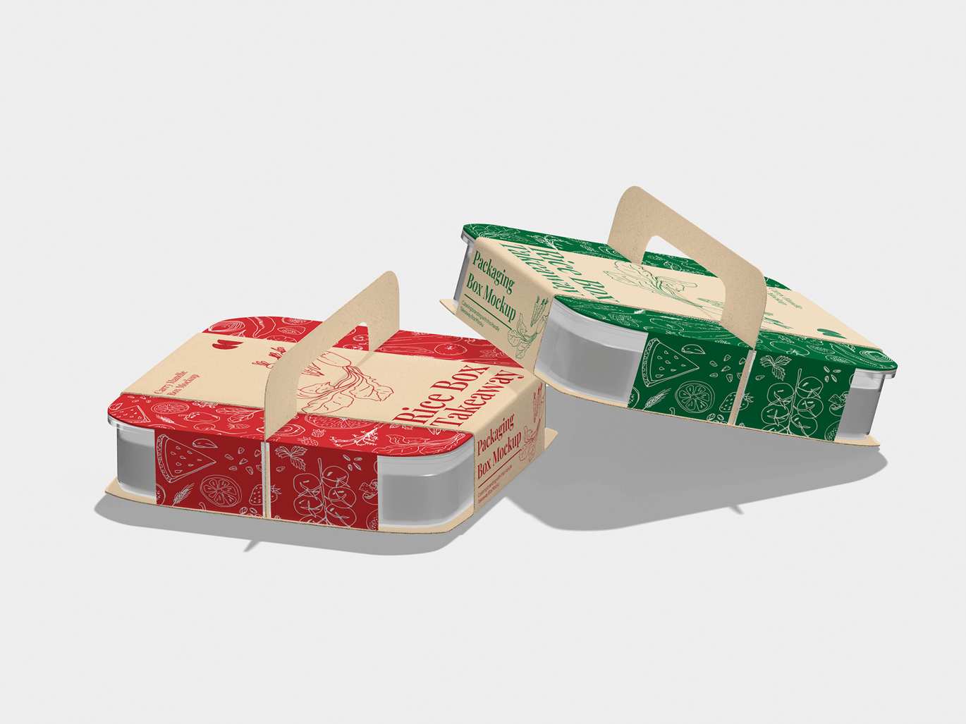 外卖打包盒展示样机 Takeaway Box Mockup插图2 外卖打包盒展示样机 Takeaway Box Mockup