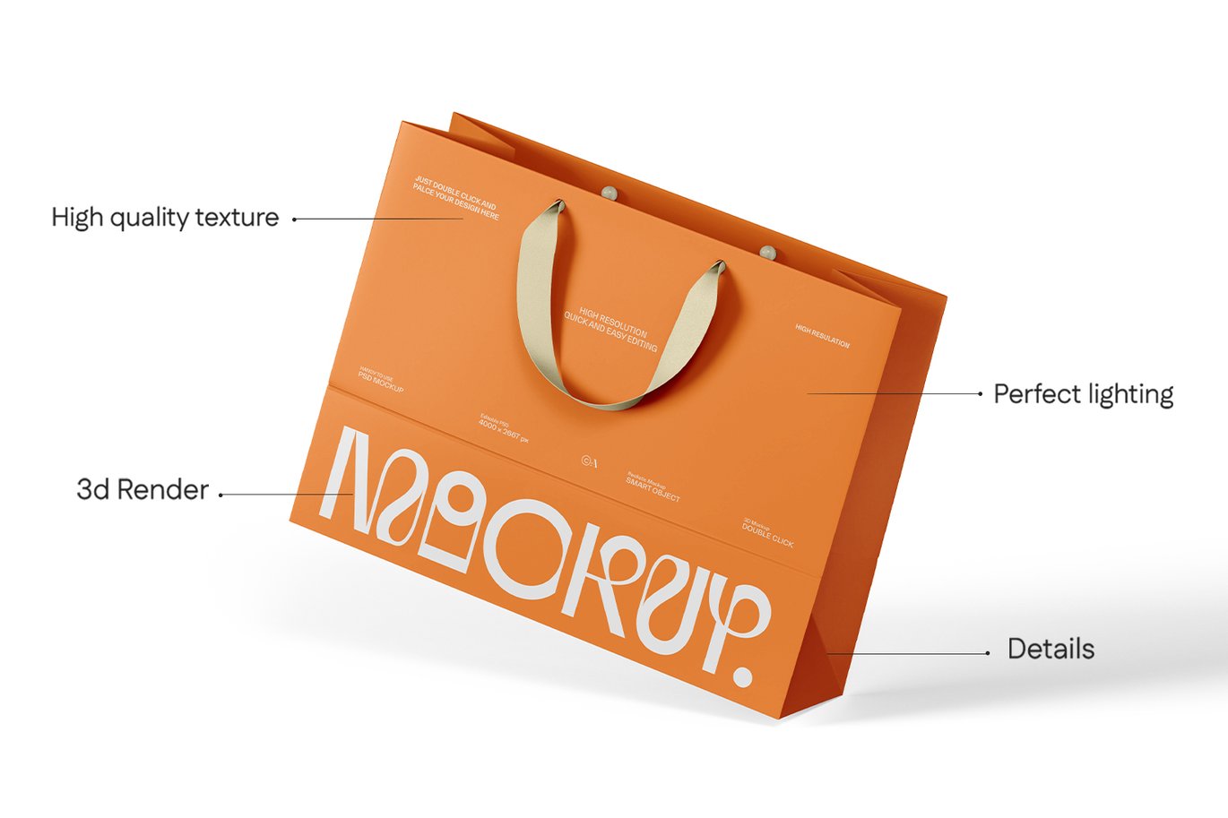 欧式手提购物袋样机 Euro Tote Shopping Bag Mockup插图3 欧式手提购物袋样机 Euro Tote Shopping Bag Mockup