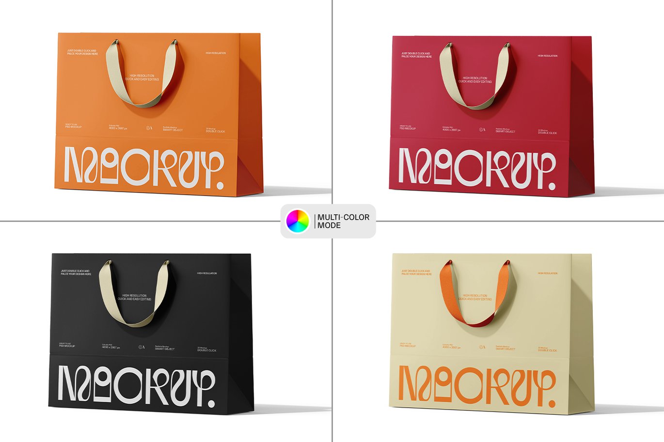欧式手提购物袋样机 Euro Tote Shopping Bag Mockup插图10 欧式手提购物袋样机 Euro Tote Shopping Bag Mockup