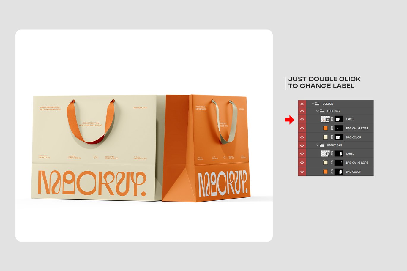 欧式手提购物袋样机 Euro Tote Shopping Bag Mockup插图7 欧式手提购物袋样机 Euro Tote Shopping Bag Mockup