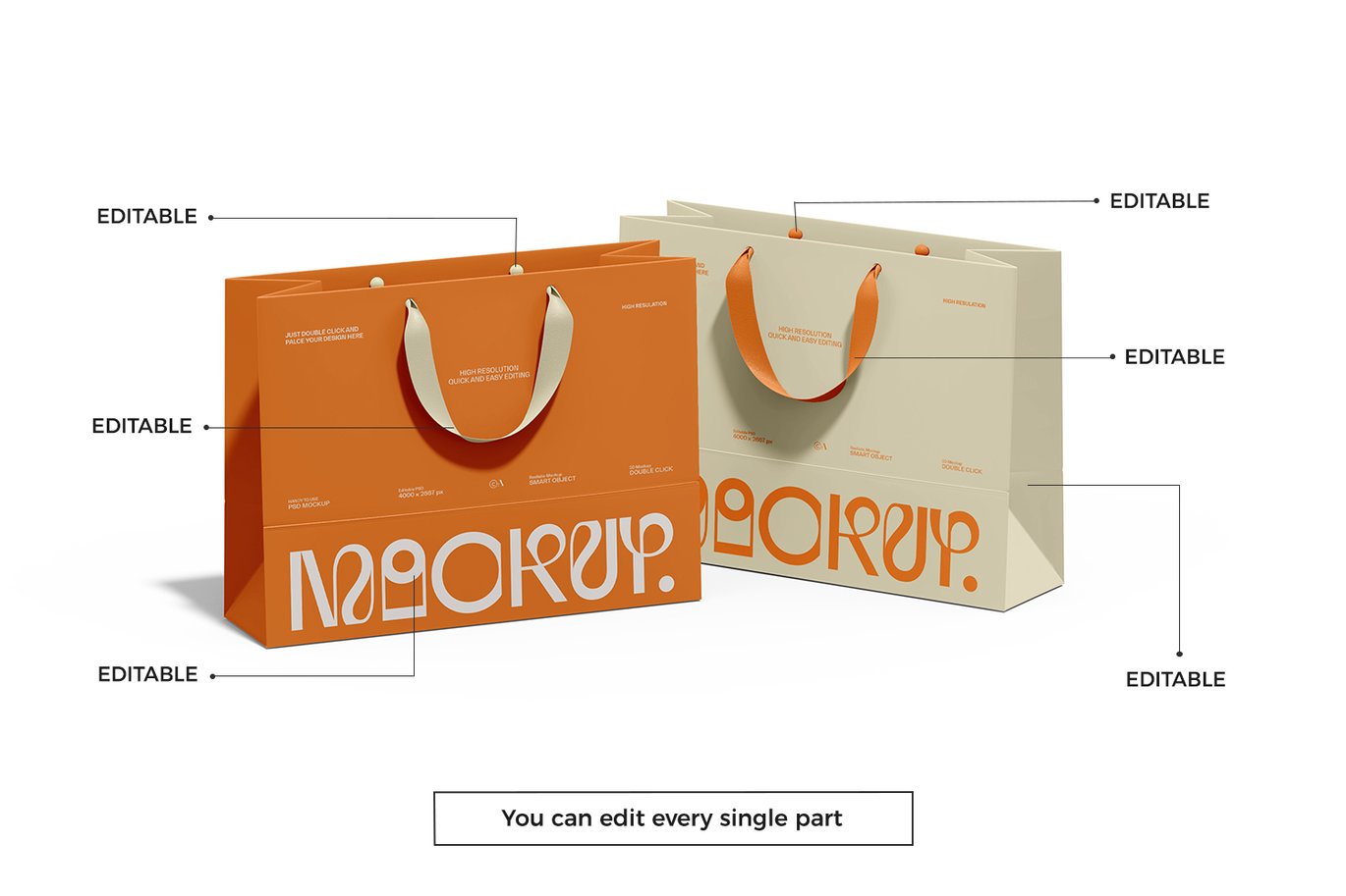 欧式手提购物袋样机 Euro Tote Shopping Bag Mockup插图6 欧式手提购物袋样机 Euro Tote Shopping Bag Mockup