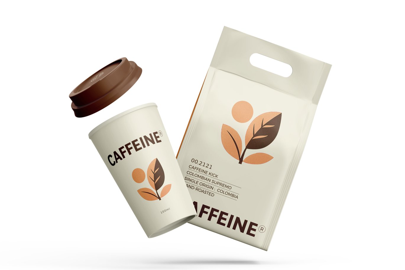 咖啡袋与咖啡杯搭配场景样机 Coffee Bag With Cup Mockup插图2 咖啡袋与咖啡杯搭配场景样机 Coffee Bag With Cup Mockup