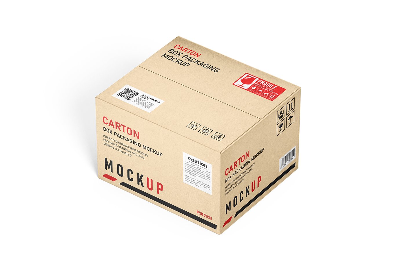 牛皮纸盒包装展示样机 Kraft Carton Box Mockup插图4 牛皮纸盒包装展示样机 Kraft Carton Box Mockup