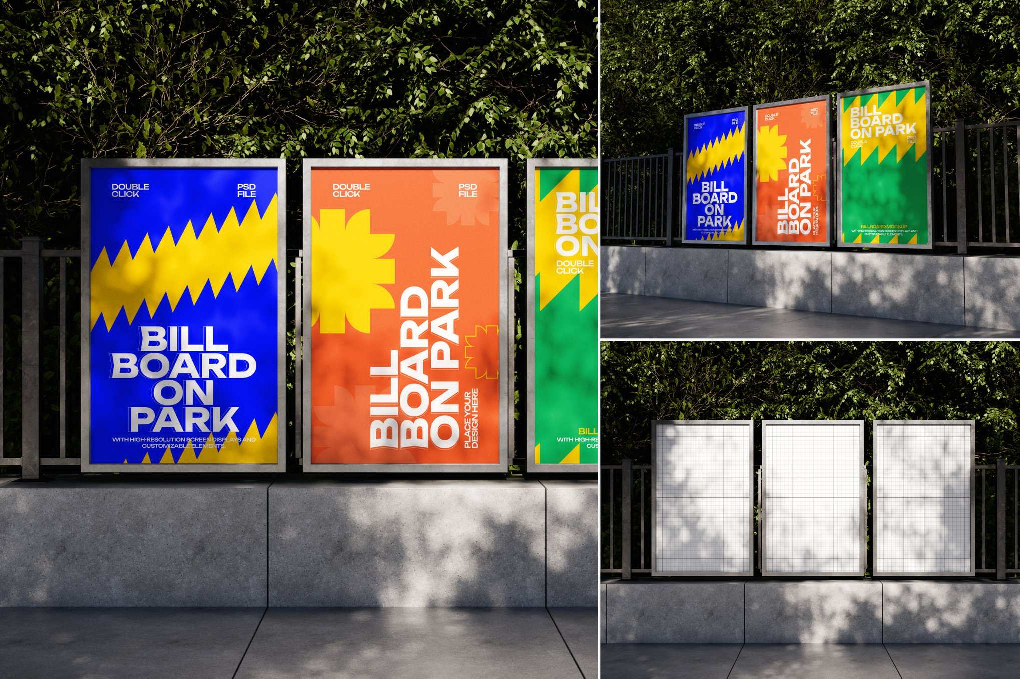 户外广告牌展示样机 Outdoor Billboard Mockup插图 户外广告牌展示样机 Outdoor Billboard Mockup