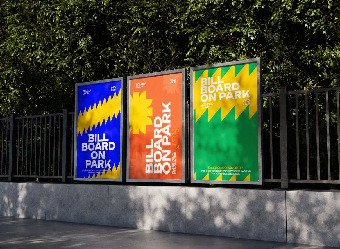 户外广告牌展示样机 Outdoor Billboard Mockup插图2 户外广告牌展示样机 Outdoor Billboard Mockup