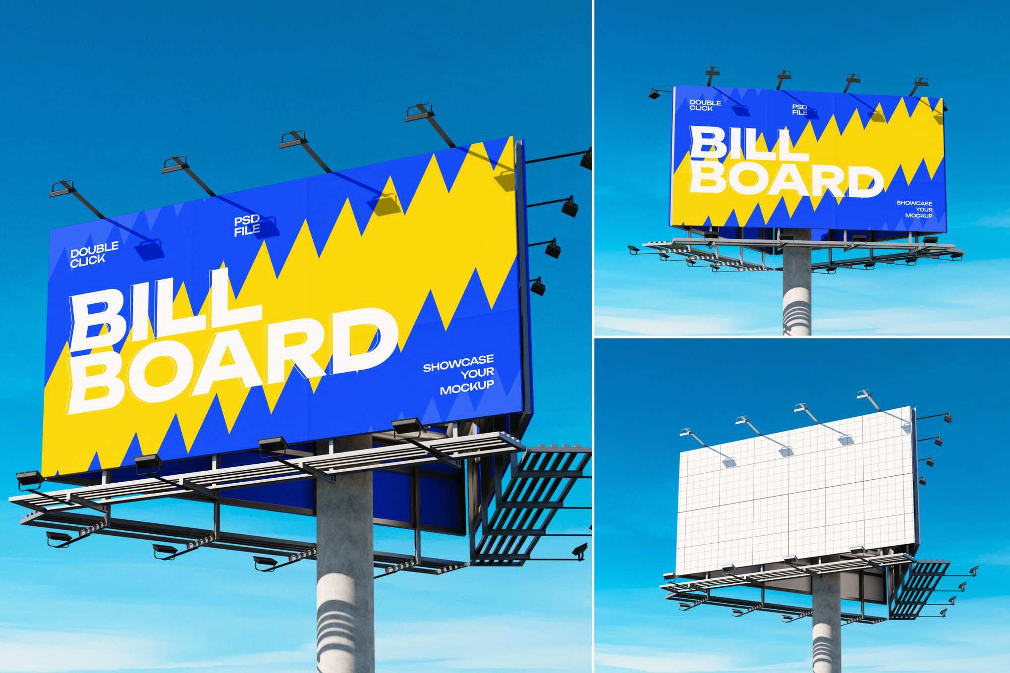 户外广告牌样机模版 Outdoor Billboard Mockup插图 户外广告牌样机模版 Outdoor Billboard Mockup
