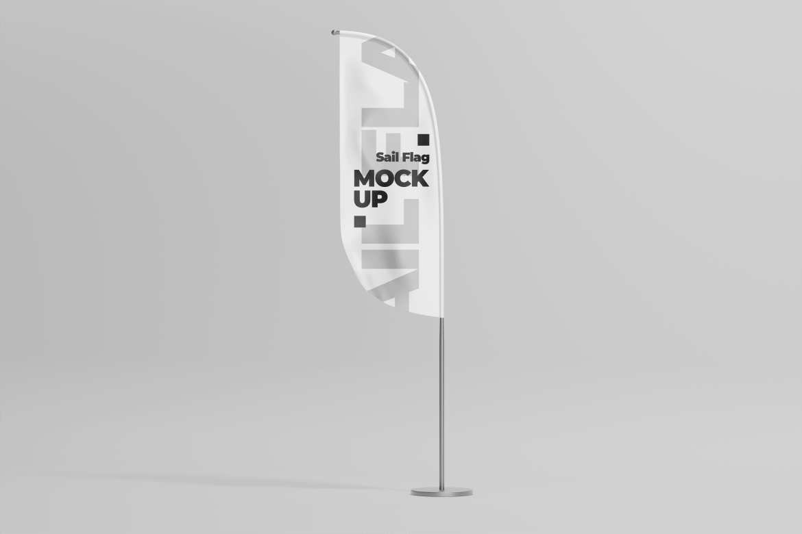 航海旗悬挂式设计样机 Sail Flag Mockup插图3 航海旗悬挂式设计样机 Sail Flag Mockup